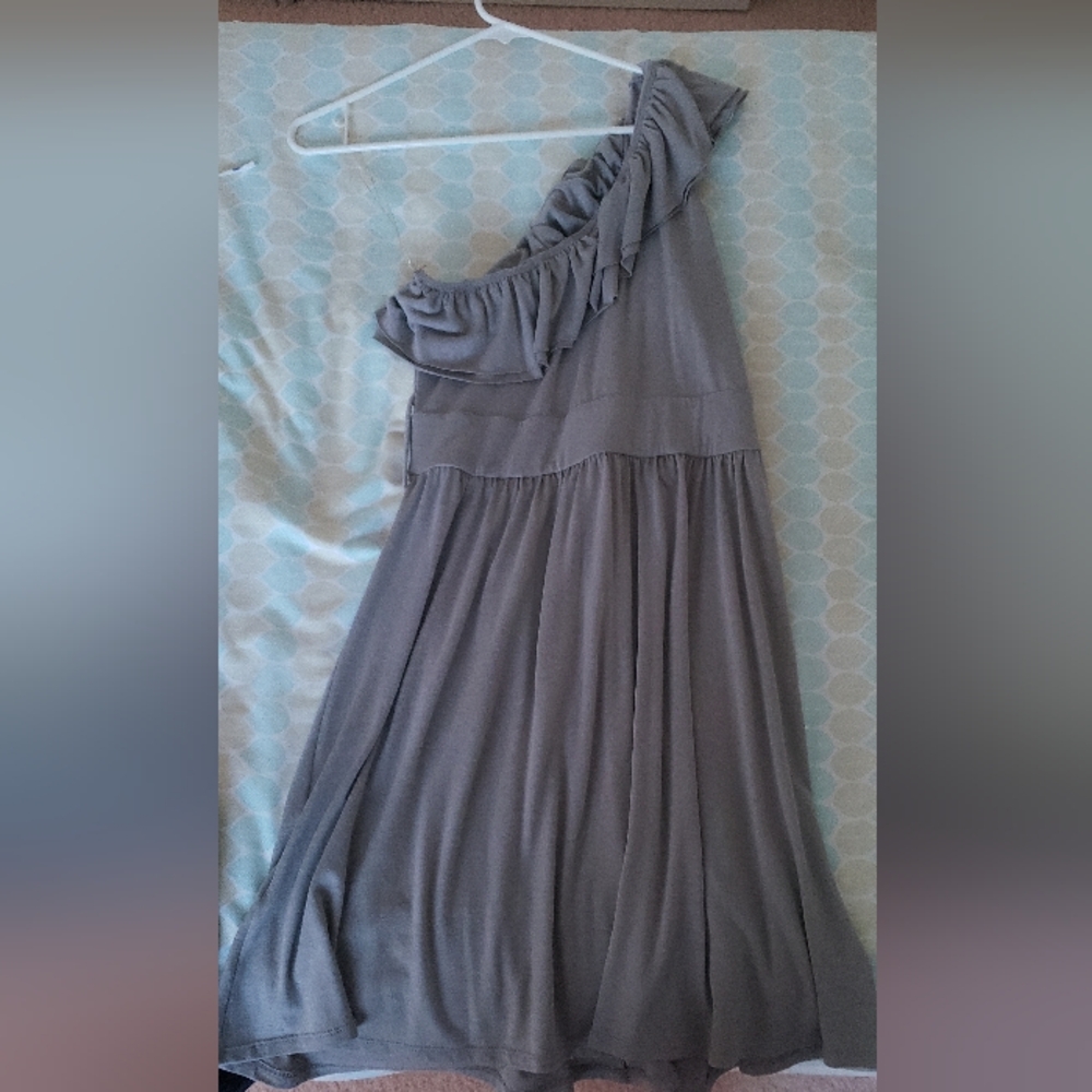J.f.w. cute gray dress (one shoulder)